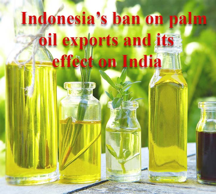 Indonesia’s ban on palm oil exports and its effect on India