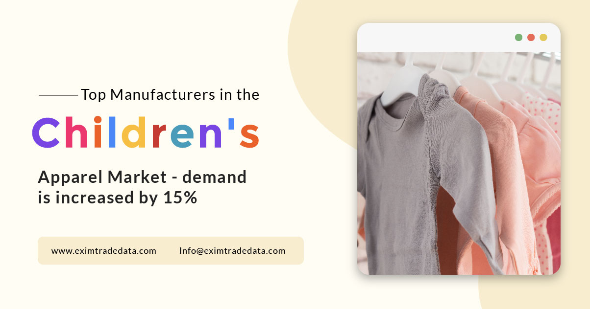 Top Manufacturers in the Children’s Apparel Market – demand is increased by 15%